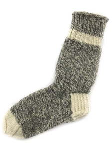 Salt and Pepper - Hand Knit Wool Socks